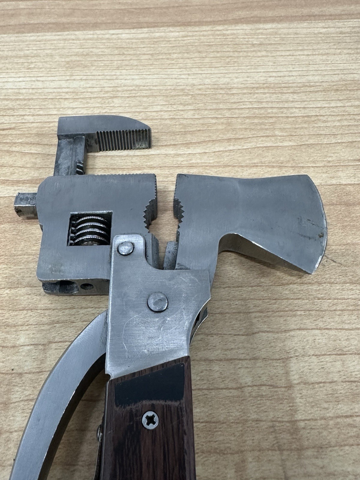 Multi Tools Purpose Camping Emergency Survival Axe Hatchet Hammer Gear Kit Set