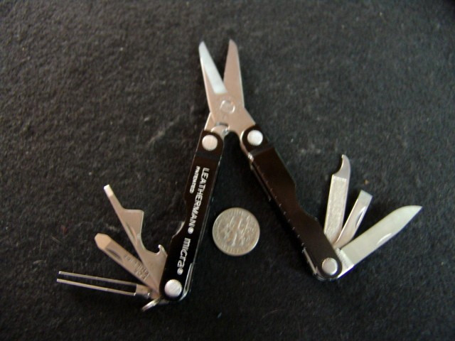 LEATHERMAN REBAR-COYOTE TAN-MULTI TOOL & MICRA-EXCELLENT-BOTH W/ POUCHES-LOT- 2