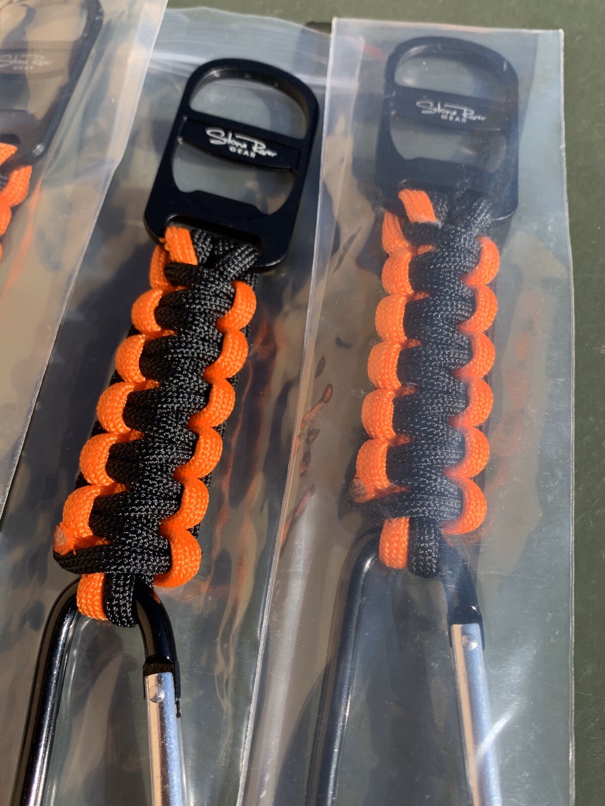 Lot 3 NEW Stone River Gear Paracord Keychain With Bottle Opener & Carabiner