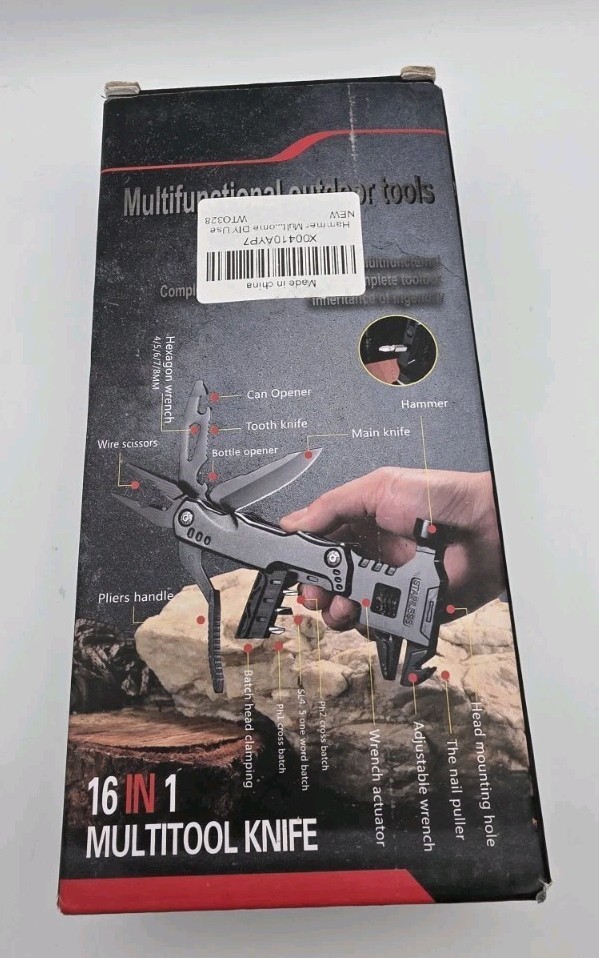 Multi Tool Hammer Adjustable Wrench Foldable Pliers Camping Car Repair Tool