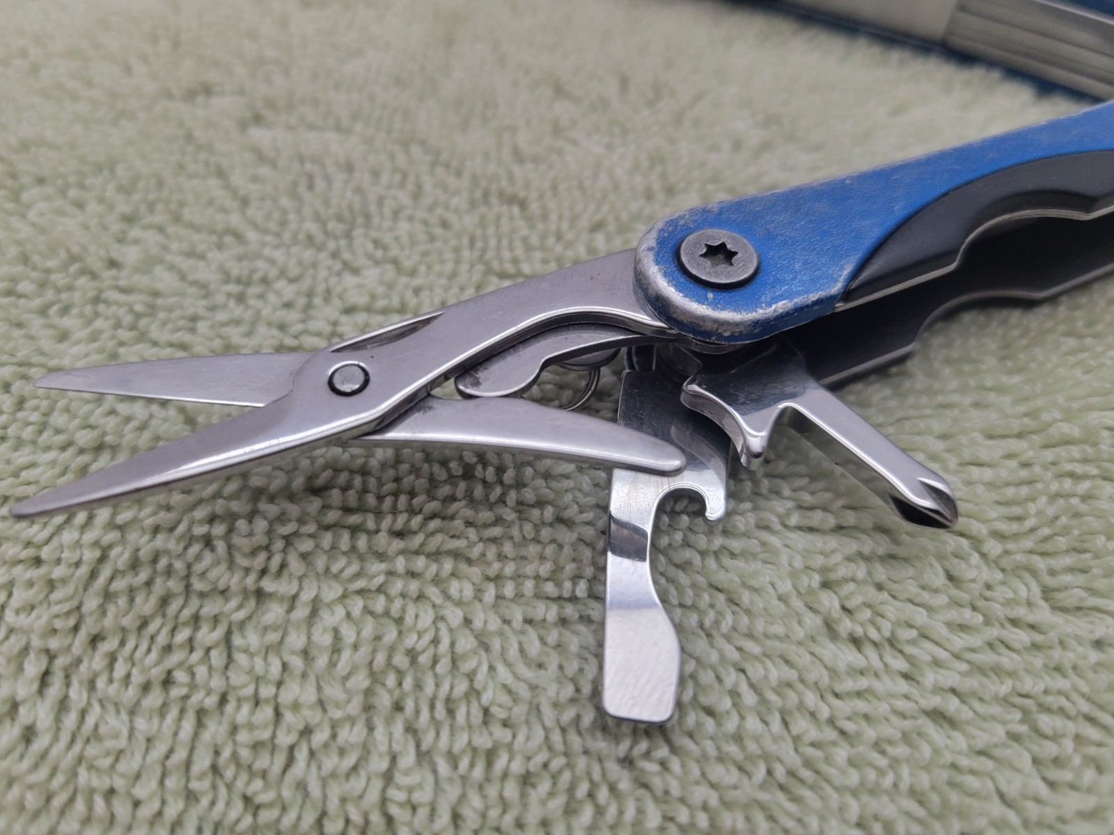 Vintage Sheffield Stainless Steel Blue Mini Multi Tool – 10 Tools