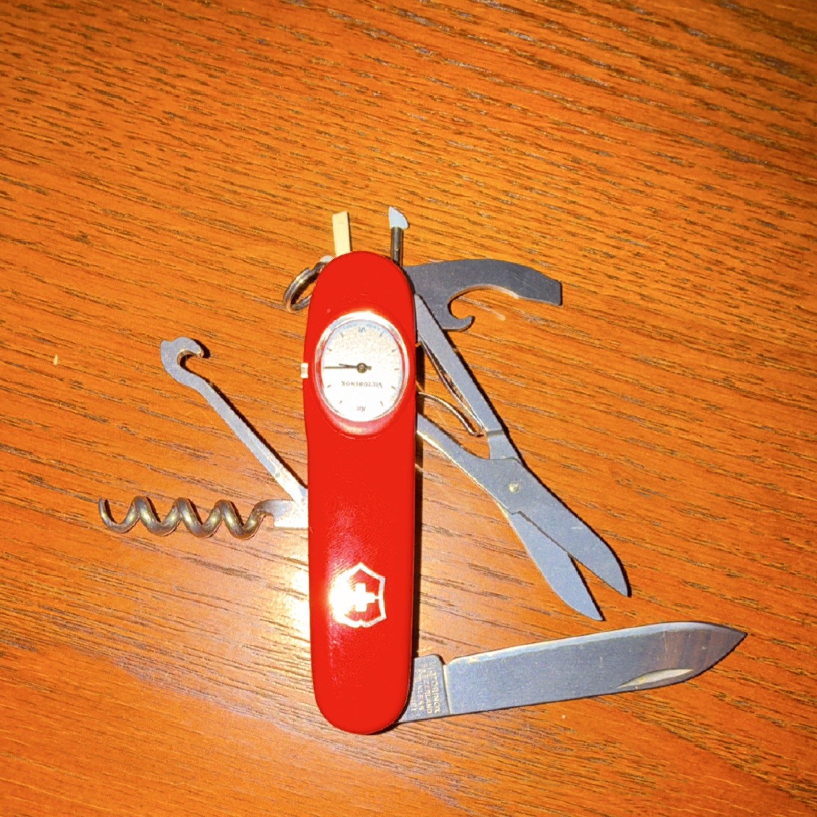 Victorinox Red Multi-Tool Knife, Scissors, Opener, Corkscrew, Watch