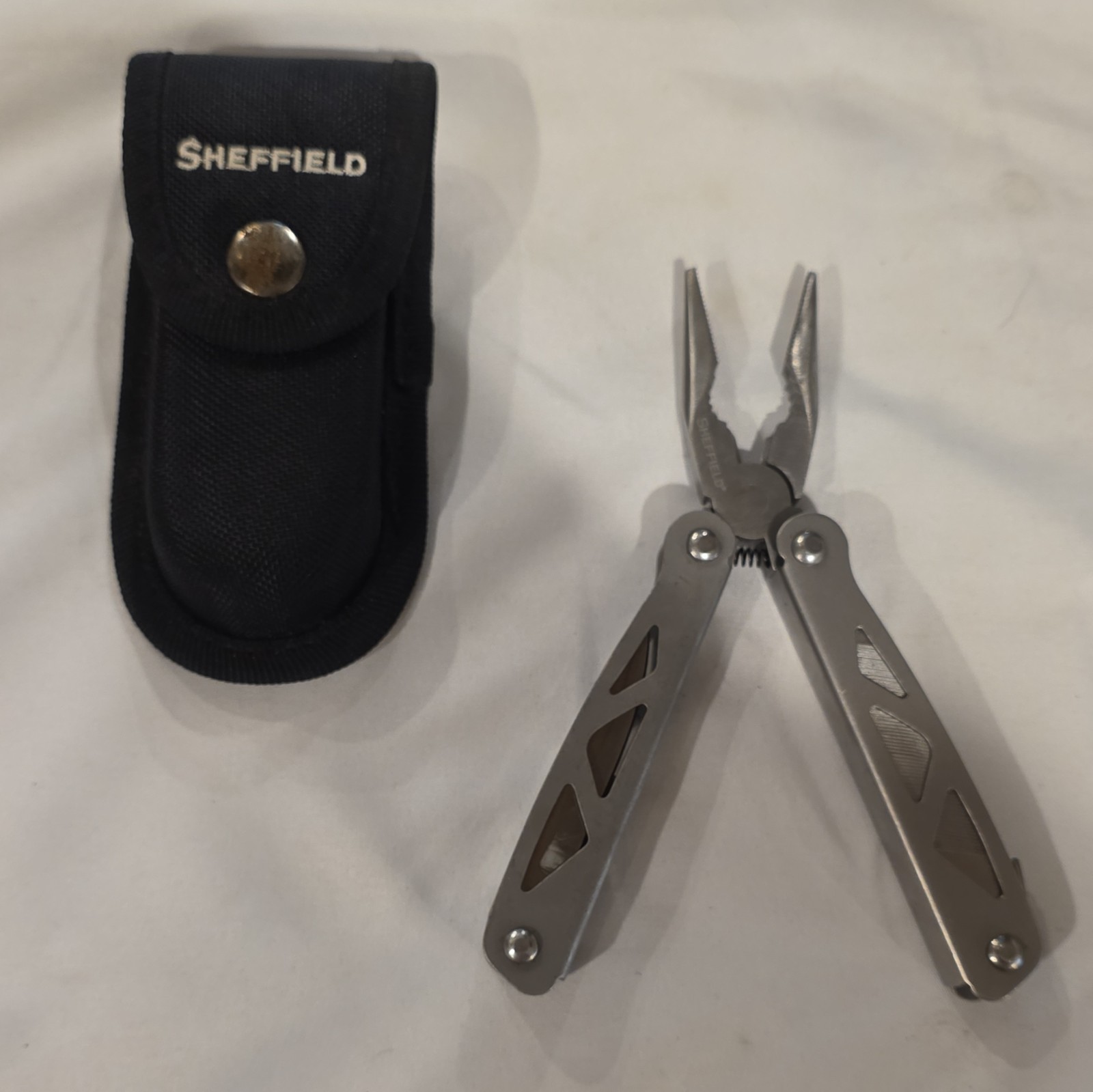 Sheffield Stainless Steel 9-in-1 Multi-Tool Pliers w/ Black Sheath
