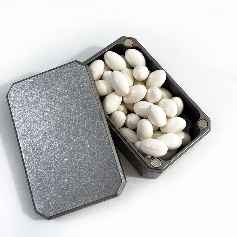Titanium Alloy Storage Box Medicine Box Outdoor Travel Portable Sealed Box