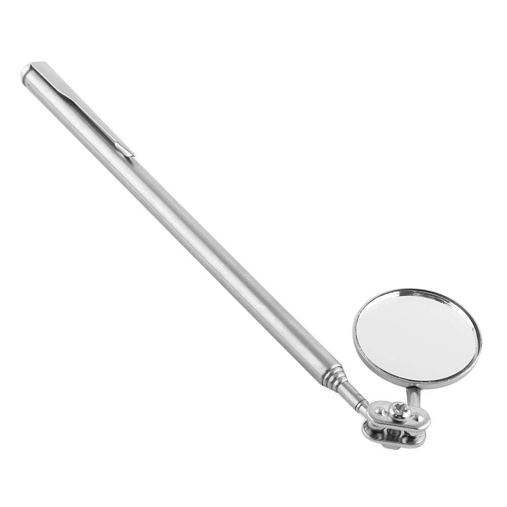 Car Inspection Mirror, Car Retractable Round Telescopic Mirror Telescopic Inspection…