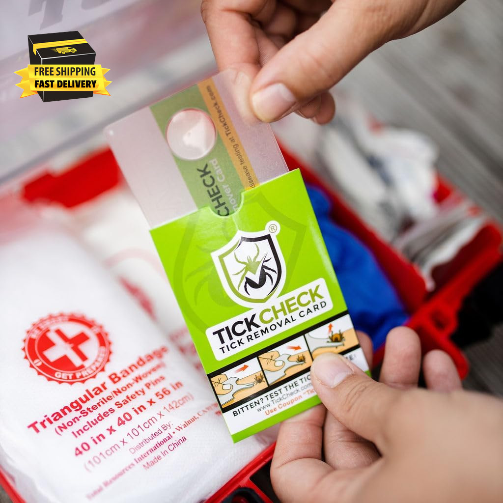 Tick Remover Card – Wallet Sized Tick Removal Tool with Free Tick ID Card & Test