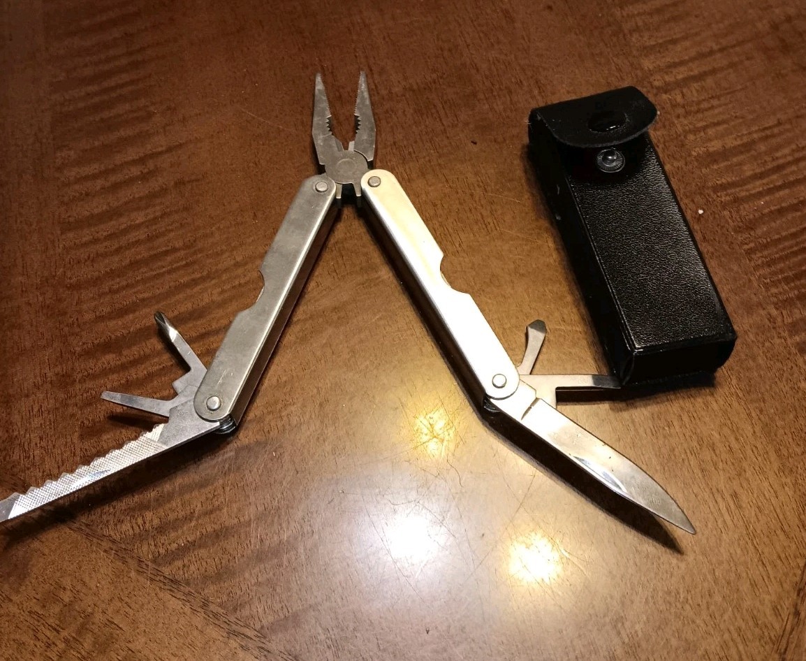 Hersey Milkshake Promotional Multi-Tool 8 Tools Stainless with Snap Sheath