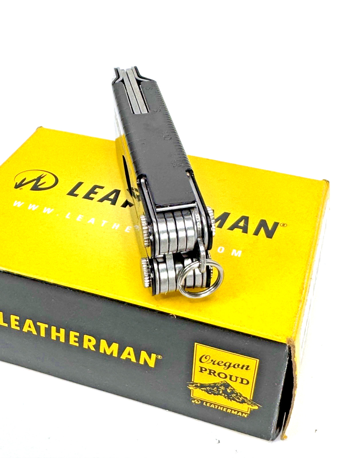 Leatherman MICRA BLACK Aluminum Multitool Keychain Key Ring Size New In Box
