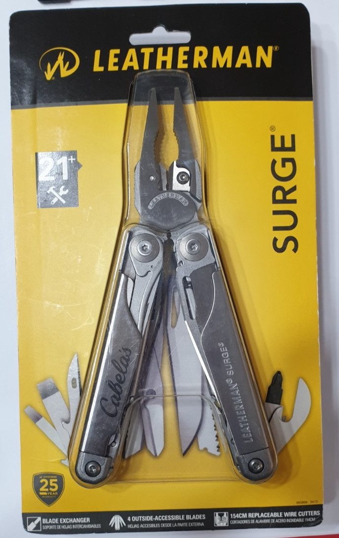 🔥🔥 Leatherman Surge Multi Tool Cabela’s Premium Leather Sheath New in Bliser