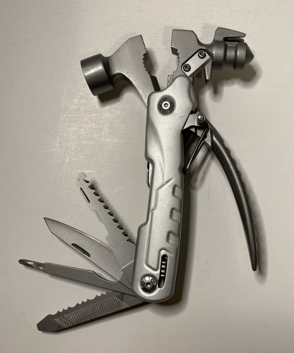 Outdoor Multifunctional Hammer Multitool 16-in-1 Folding Knife Tool