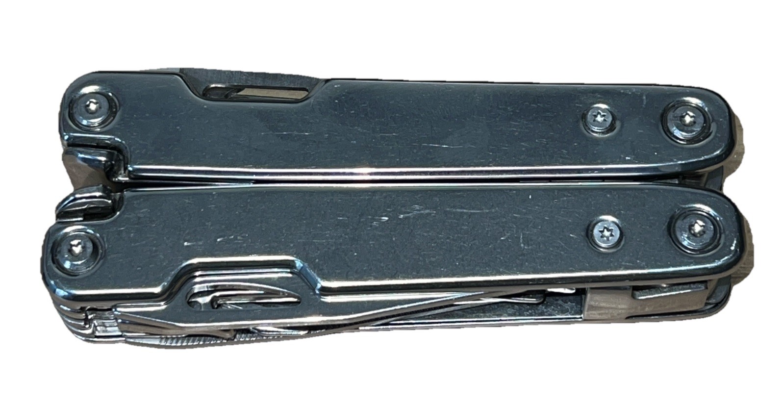 Multi-Tool 9-Function Silver-Tone Stainless Steel Unbranded EUC