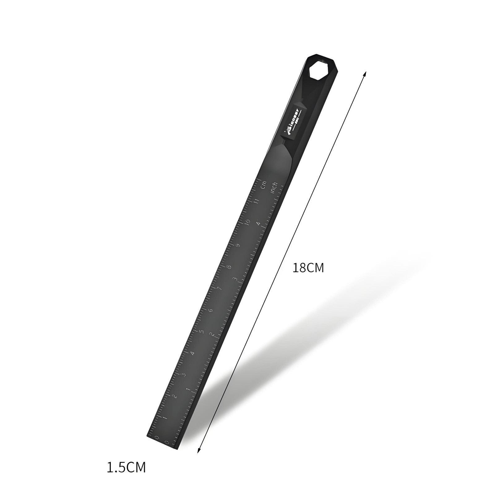Titanium Alloy Ruler EDC Tool 18cm Measuring Stick with Wrench Function Portable
