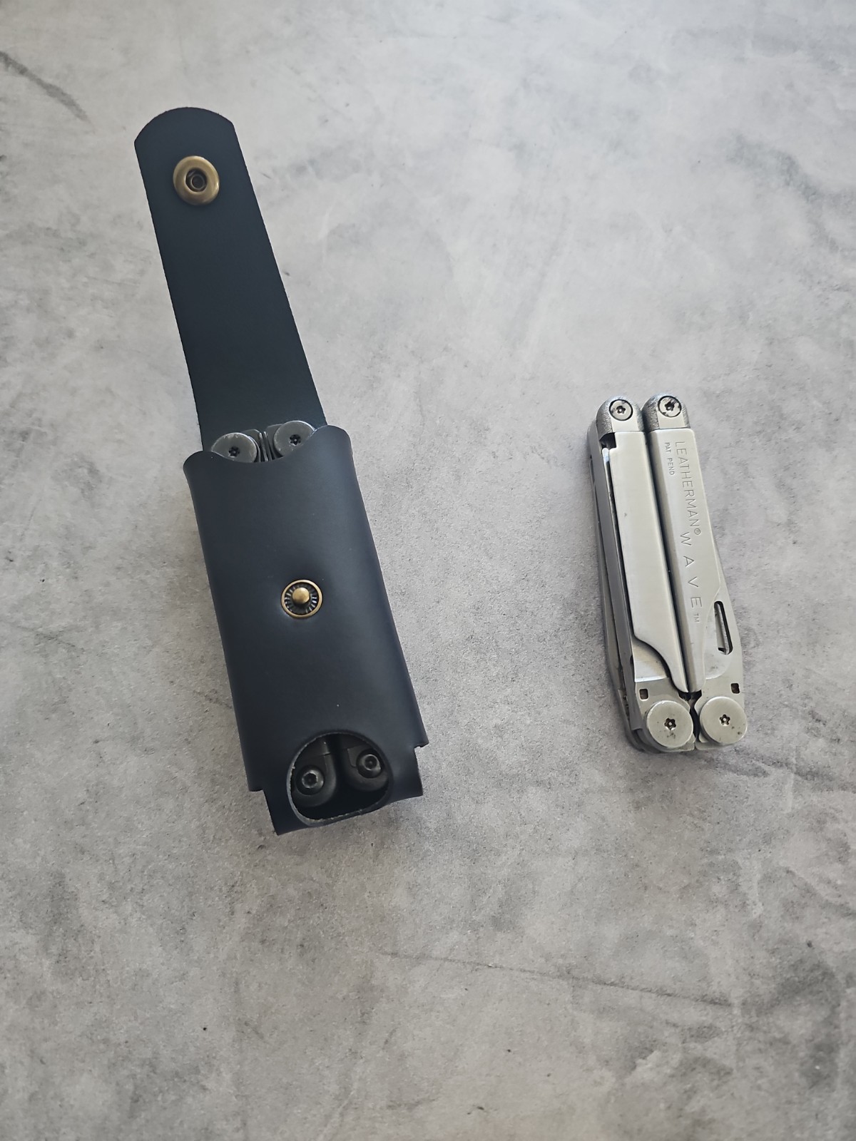 Leatherman wave Or Wave+ leather sheath handmade. Sheath only.