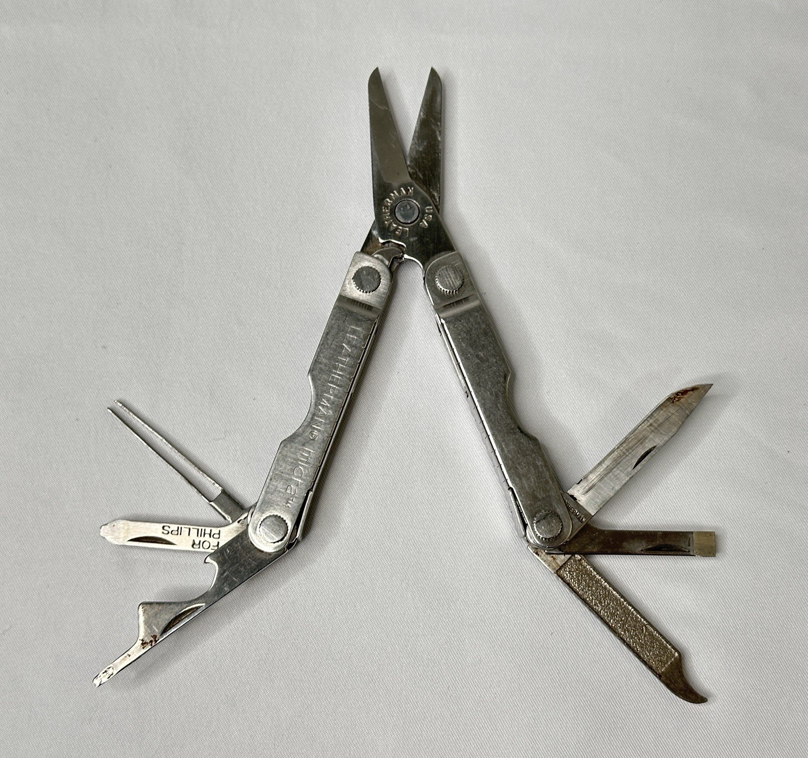 Leatherman Micra Multi-Tool Silver – Great Used Condition!