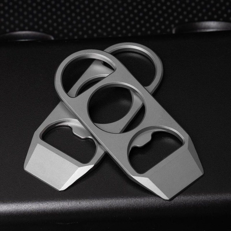 EDC Titanium Pry Bar Crowbar Bottle Opener Portable Keychain Outdoor Multi Tools