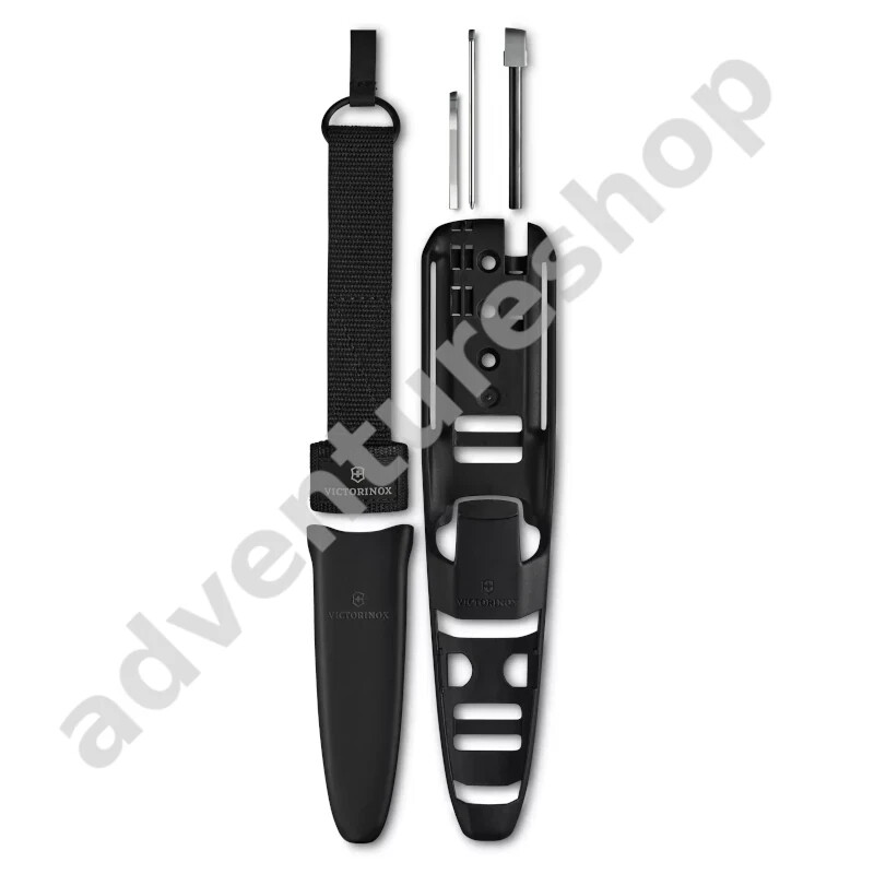 Victorinox Venture Pro Black Full Tang Outdoor Knife with carrying system