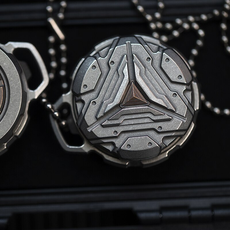 EDC Titanium Alloy Pendant Waterproof Case Portable Medicine Box Capsule Tools