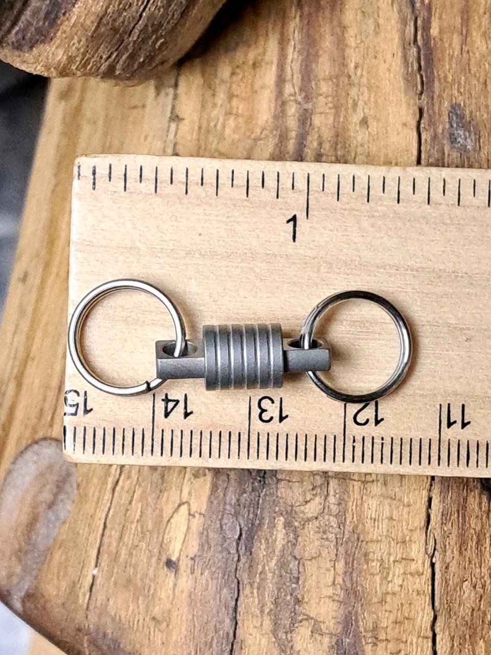 Pro Super Mini Series Titanium Swivel With 12mm Titanium Keyrings