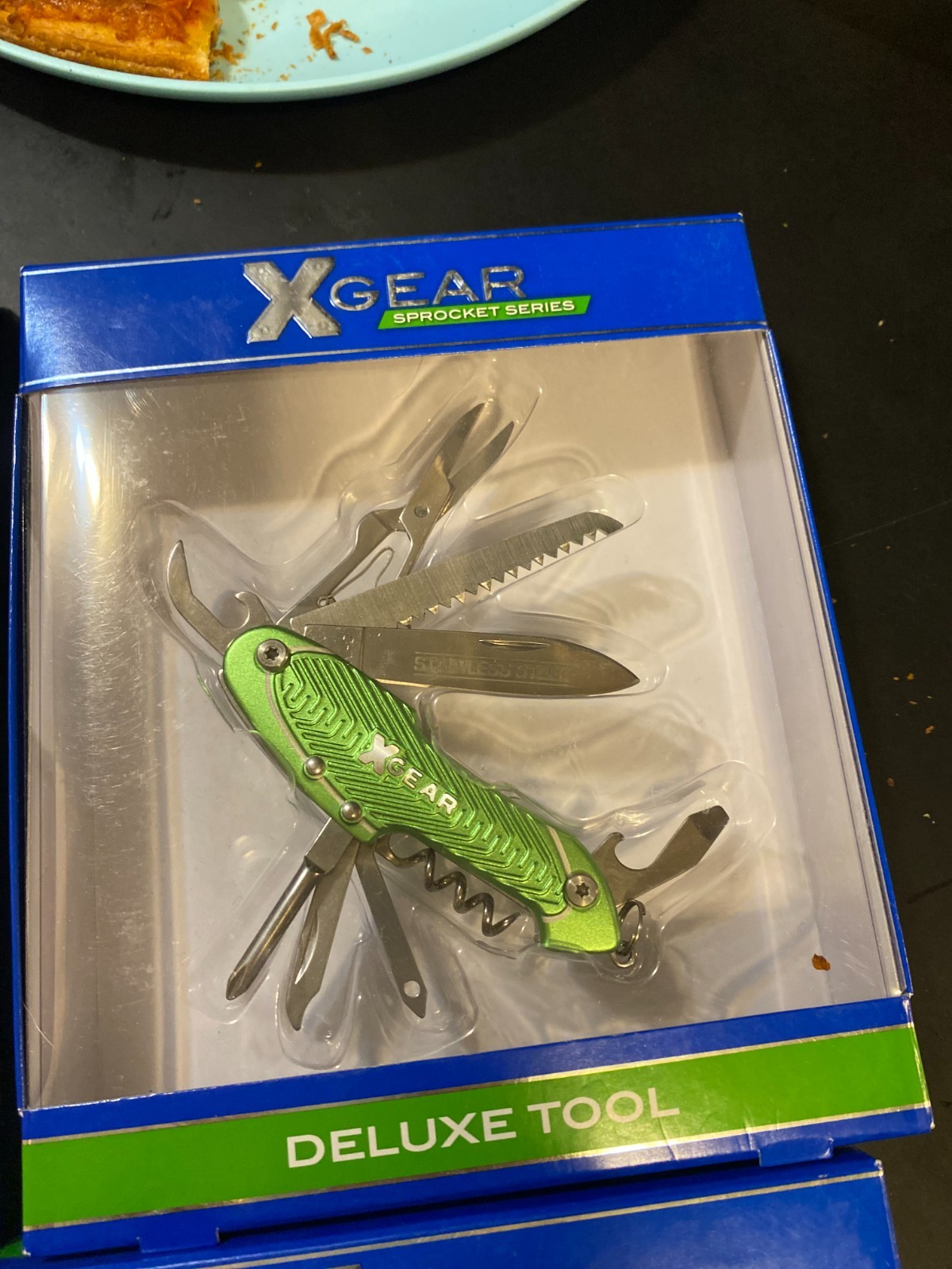 2 X Gear – Deluxe Tool, 10 Tools. Stainless Steel, 41XG1207 GREEN & Blue Color