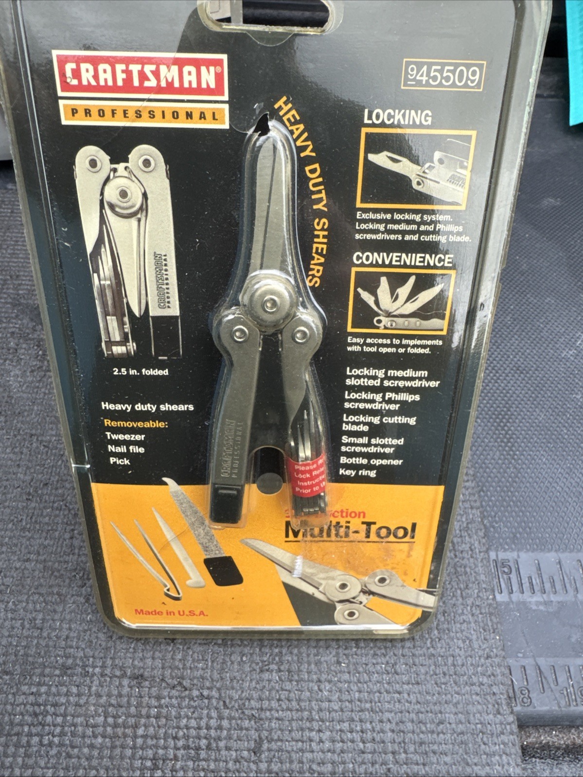 Sears Craftsman Usa Nos 45509 Professional 10 Function Multitool Retired Rare