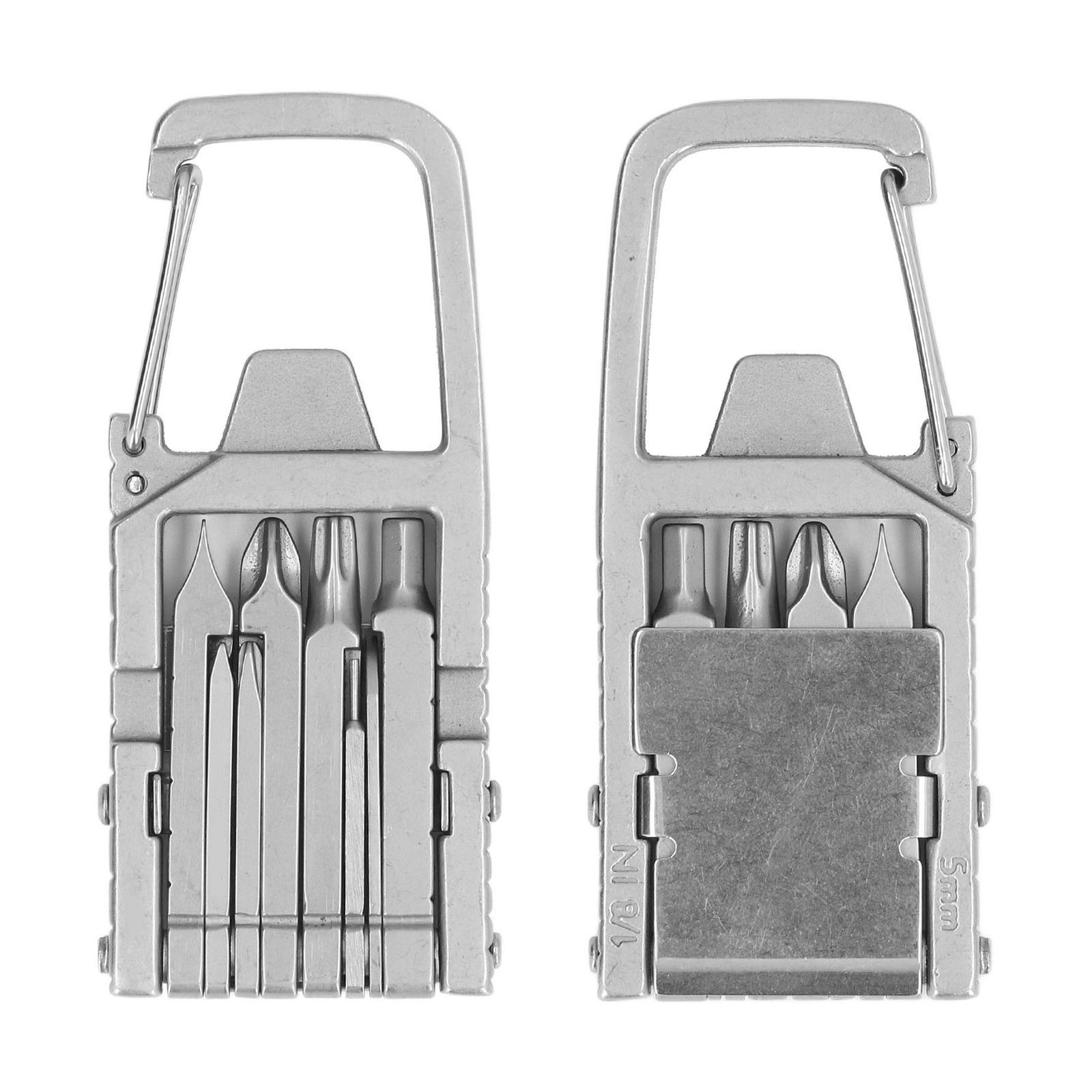 EDC Keychain Multitool 13 In 1 Folding Multitool Stainless Steel Screwdriver Bit
