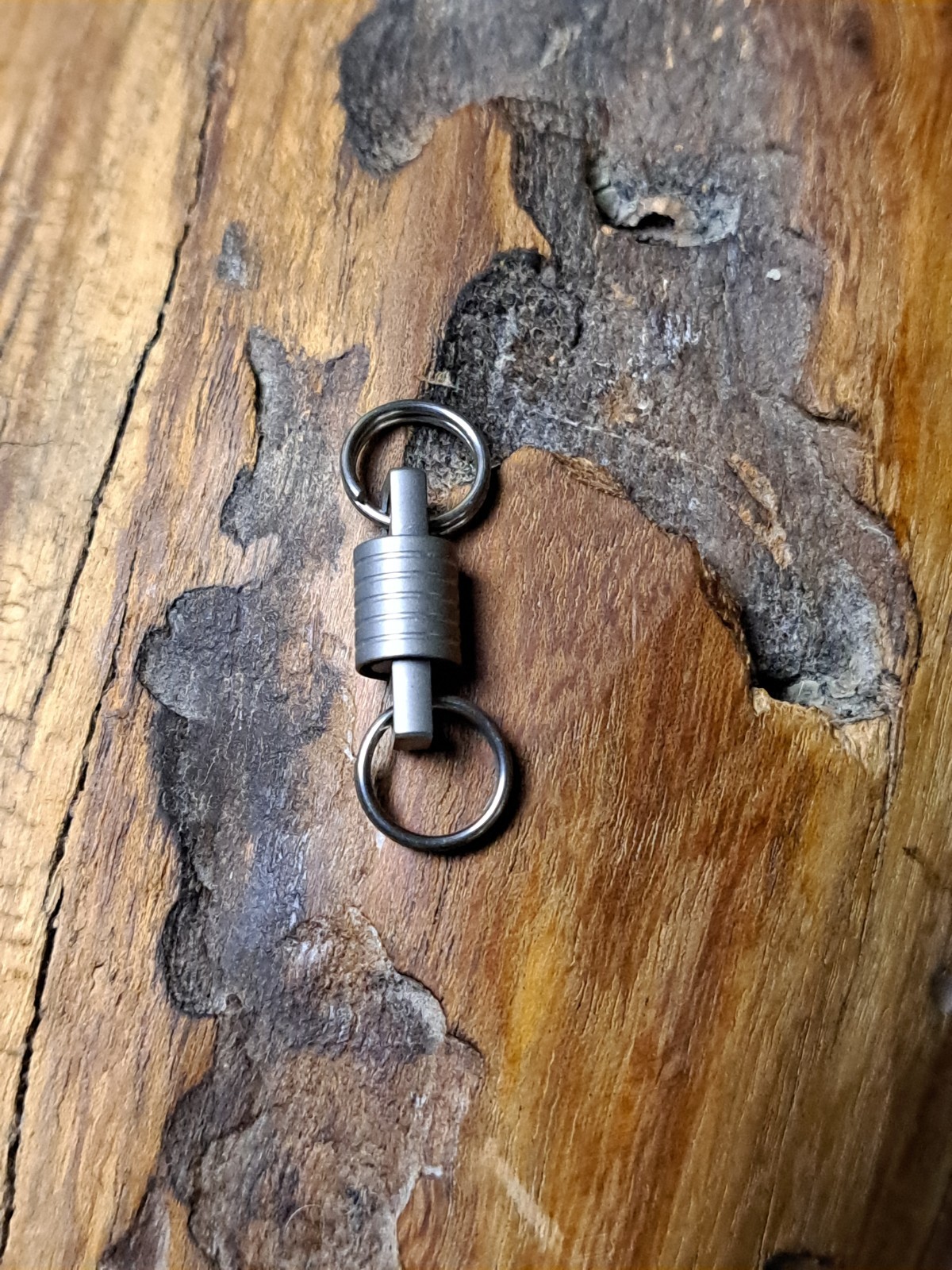 Super Mini Titanium Swivel With 10mm Titanium Keyrings