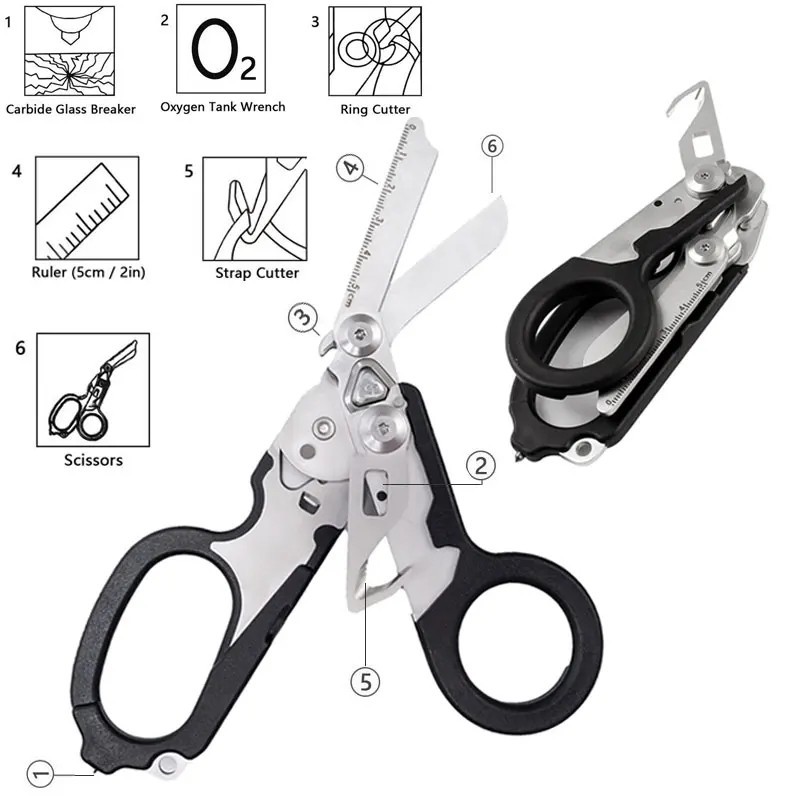 Multifunction Scissors Leatherman Raptors First Aid Expert Tactical Folding USA