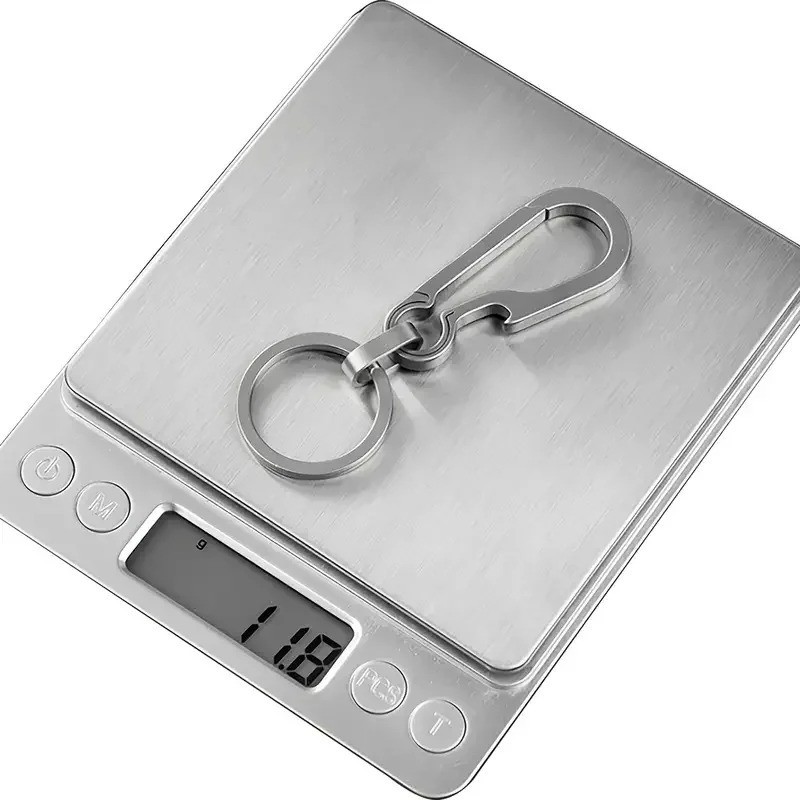 Titanium Carabiner Keychain Hook Key Ring with Bottle Opener EDC Outdoor Tool