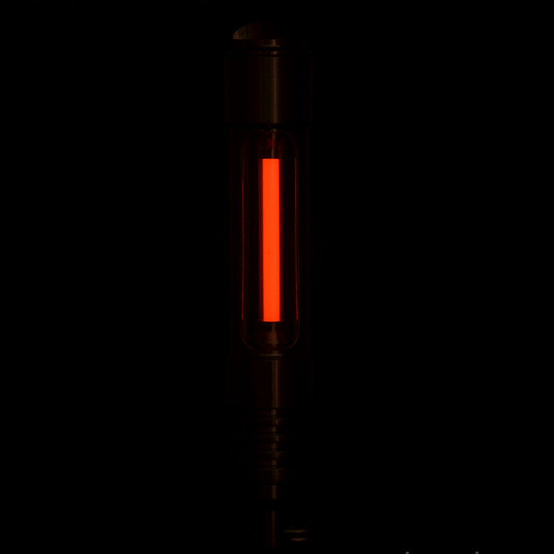 1 Pcs 3*22.5mm Titanium Luminous Tube Pendants Paracord Beads Key Ring Pendants