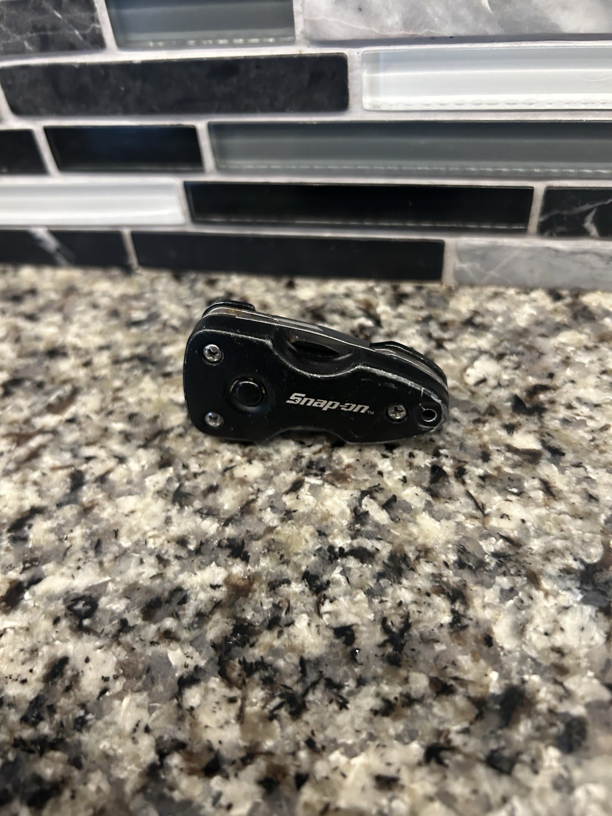 Snap-On Multi Tool Function Keychain Knife Black Bottle Opener
