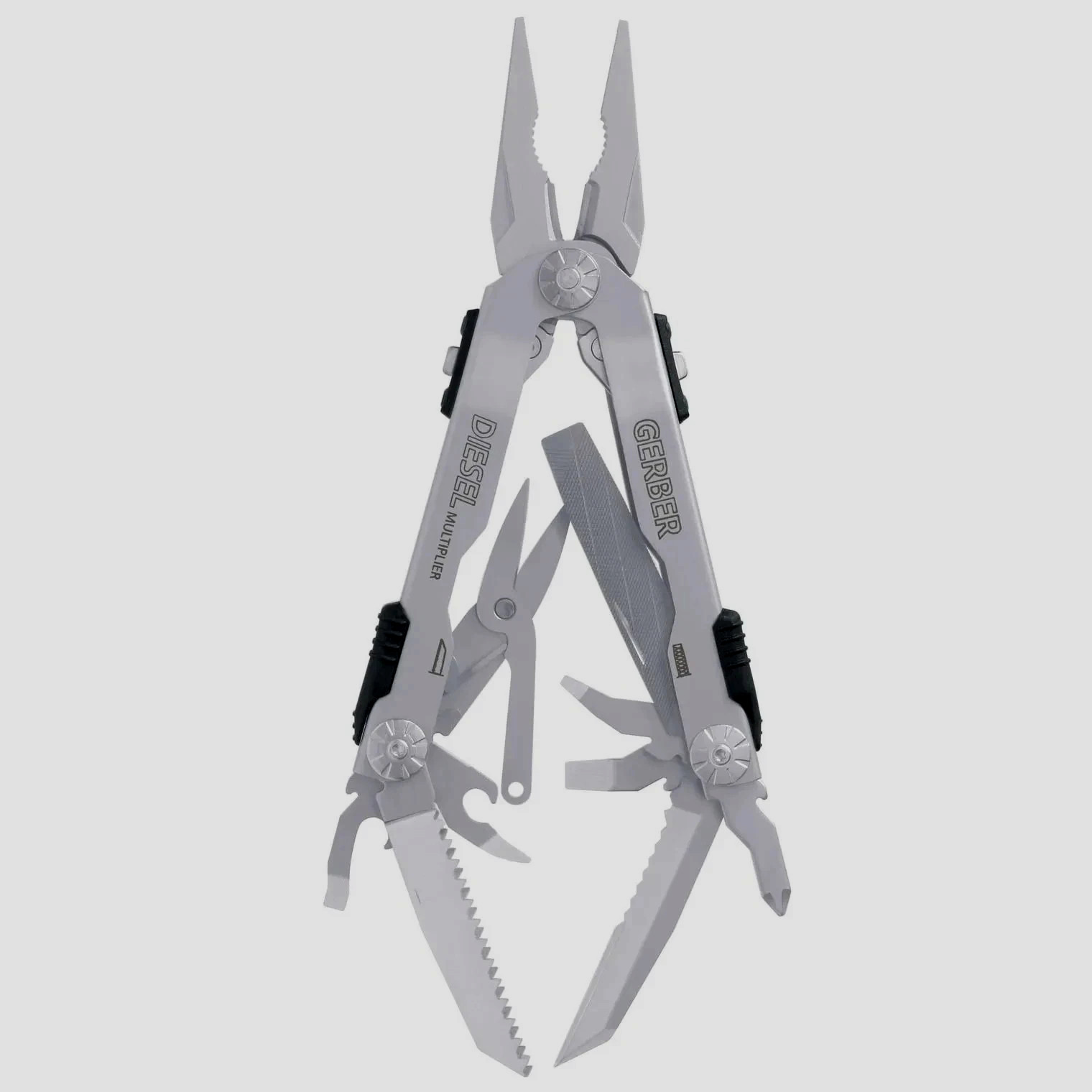 Gerber 22-01470N Diesel Multi-Plier Multi-Tool 13 Tools Stainless Steel 8.6 oz
