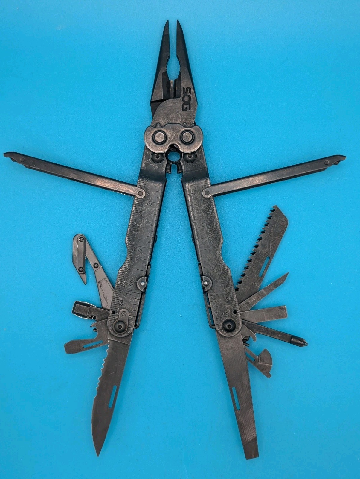 SOG PowerLock Multi Tool! WITH SHEATH! BLACK!!!