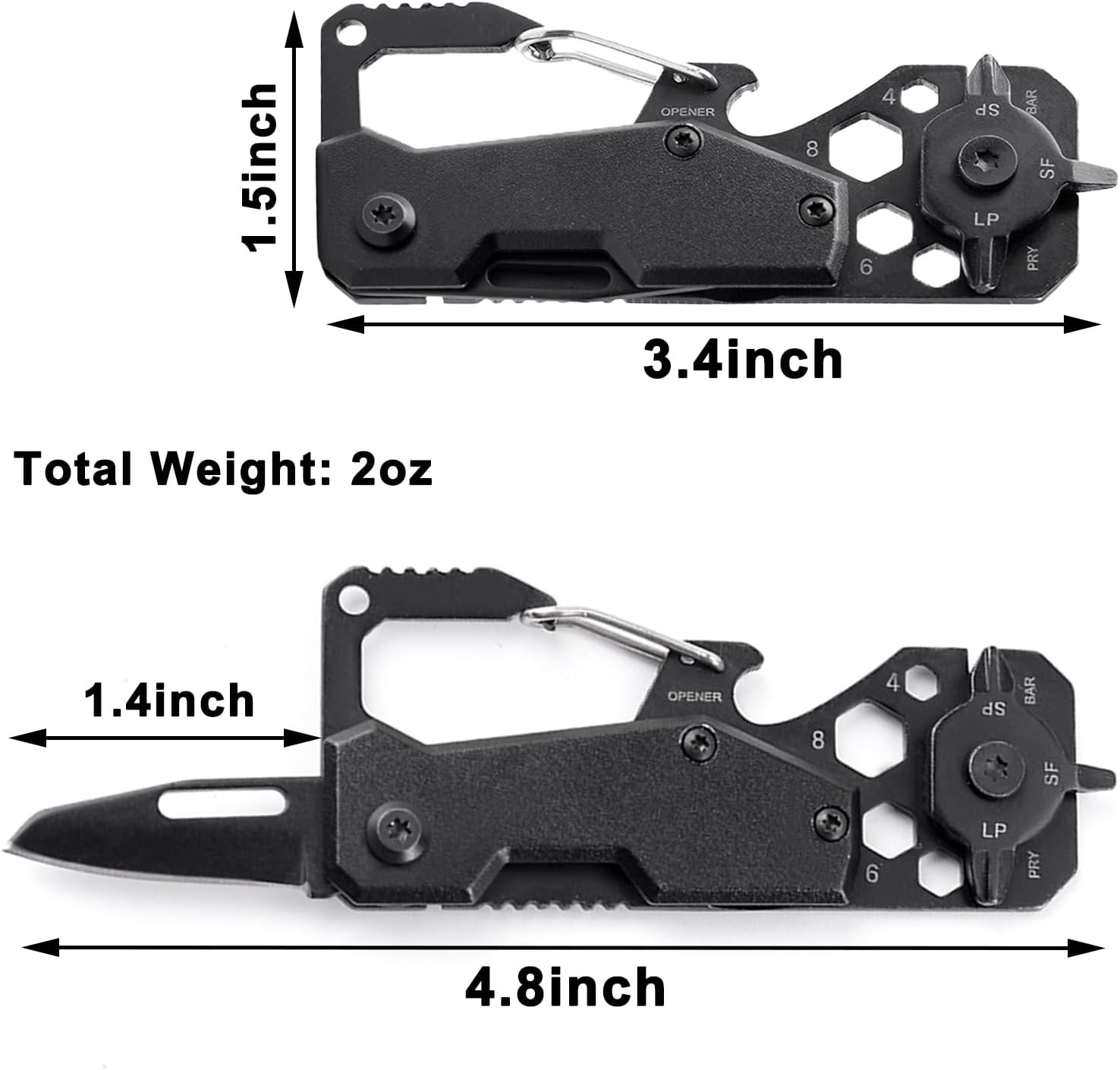Cool Men Gift Ideas for Him – Fathers Day Dad Gifts Multitool Pocket Knife, Uniq