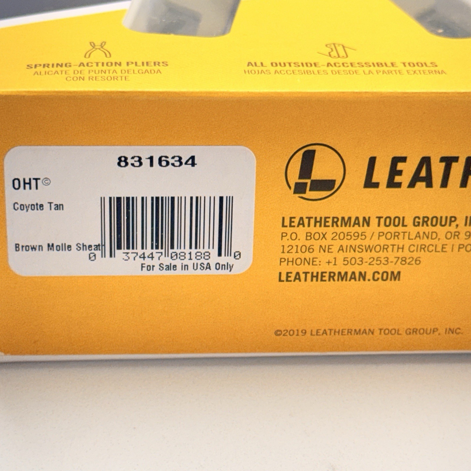 Leatherman OHT Coyote Tan/Brown. New in a sealed shell Collector Grade Item