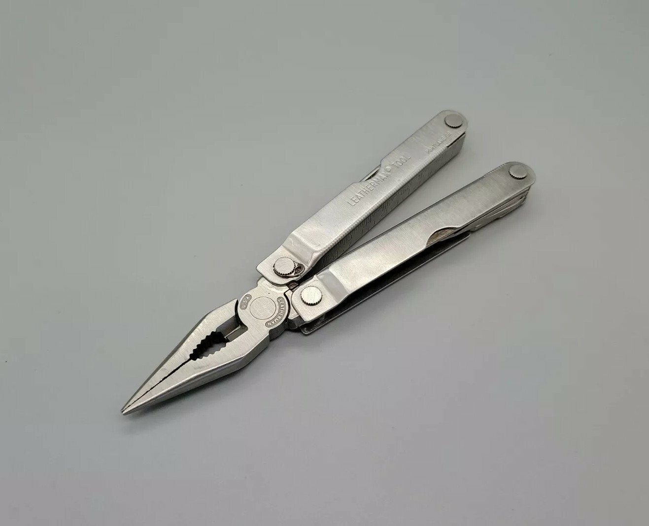 LEATHERMAN PST Multi Tool Scissors Model Dated 0398 – Silver Discontinued USA