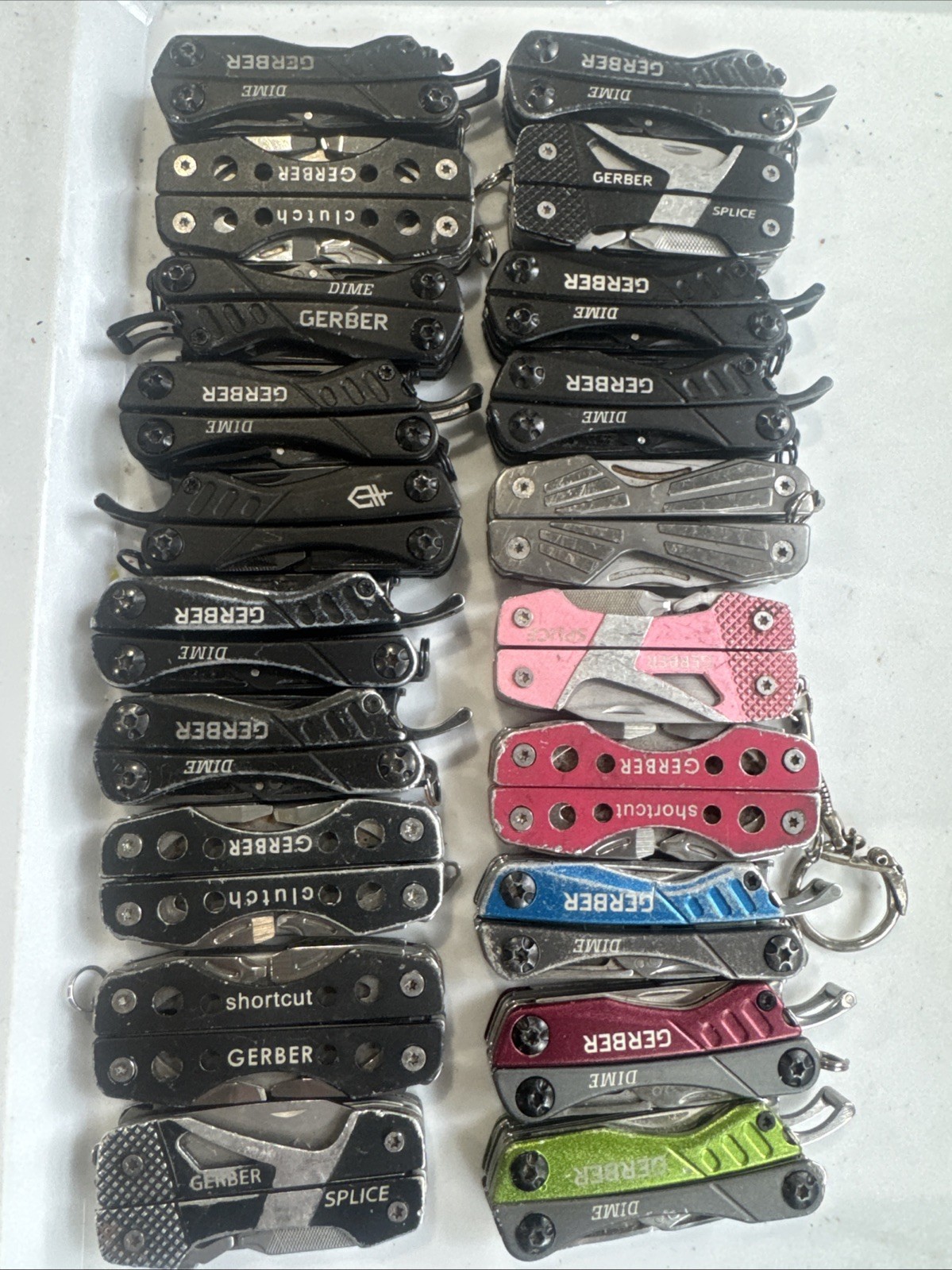 gerber multi tool Dime Clutch Assorted Closeout Jobber Lot 20 Pieces
