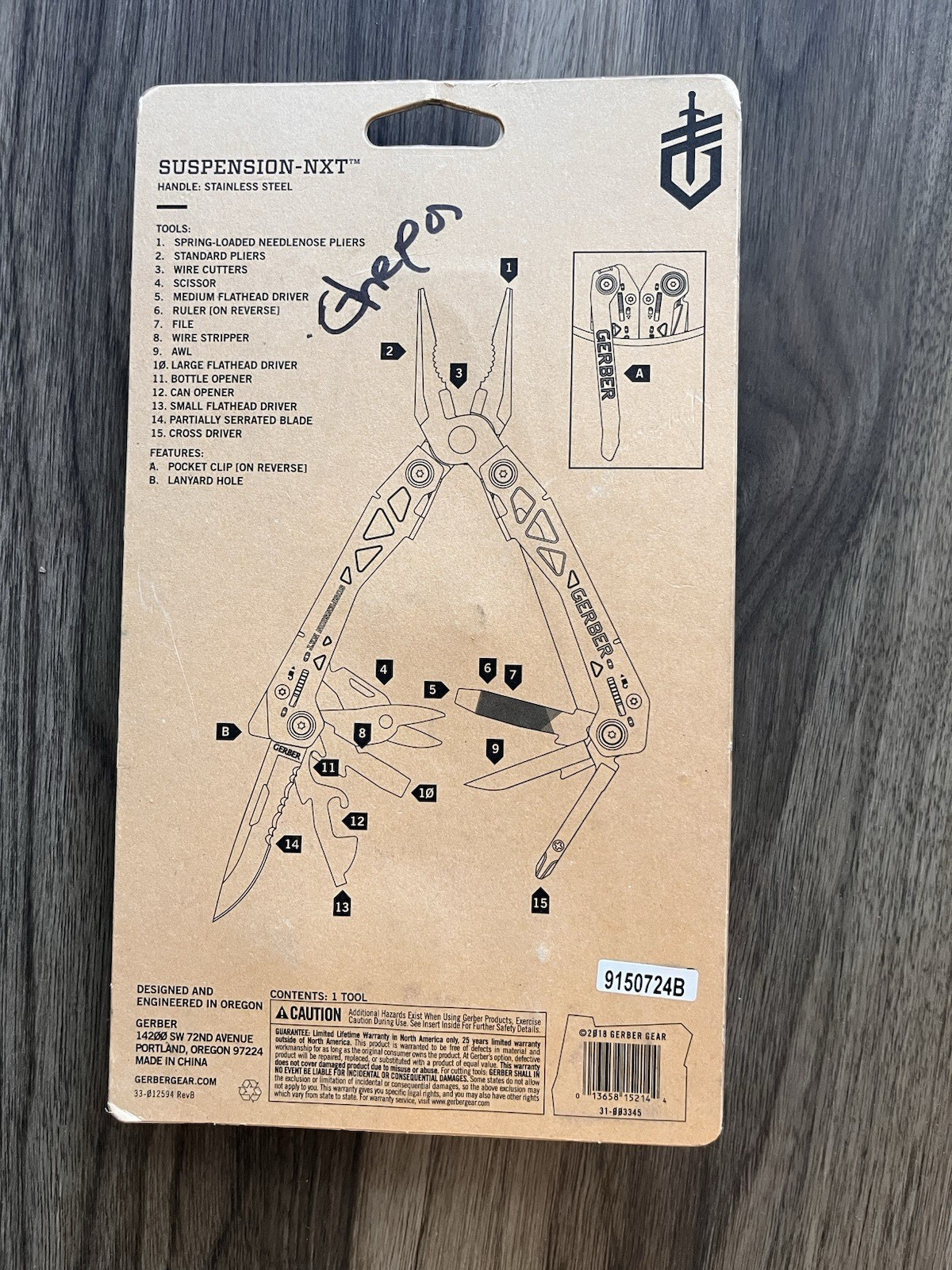 Gerber Suspension-NXT multi=tool new in package