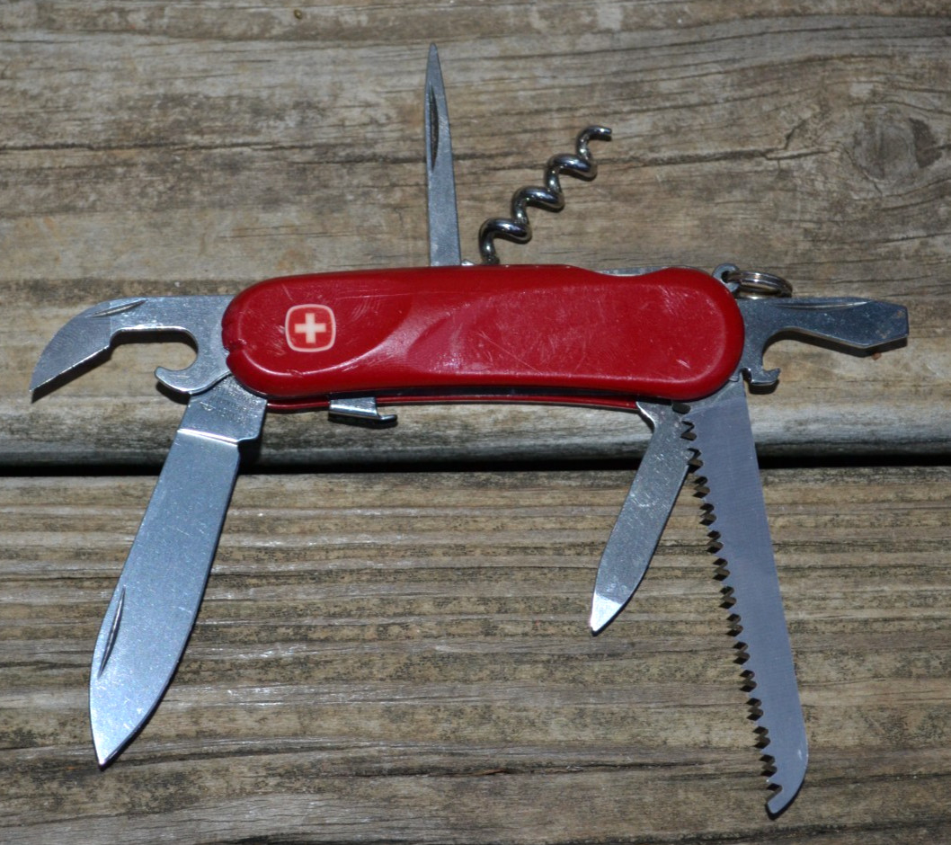 Wenger Delemont Evo S13 Swiss Army 85mm Red Multi-tool Knife Retired — Great