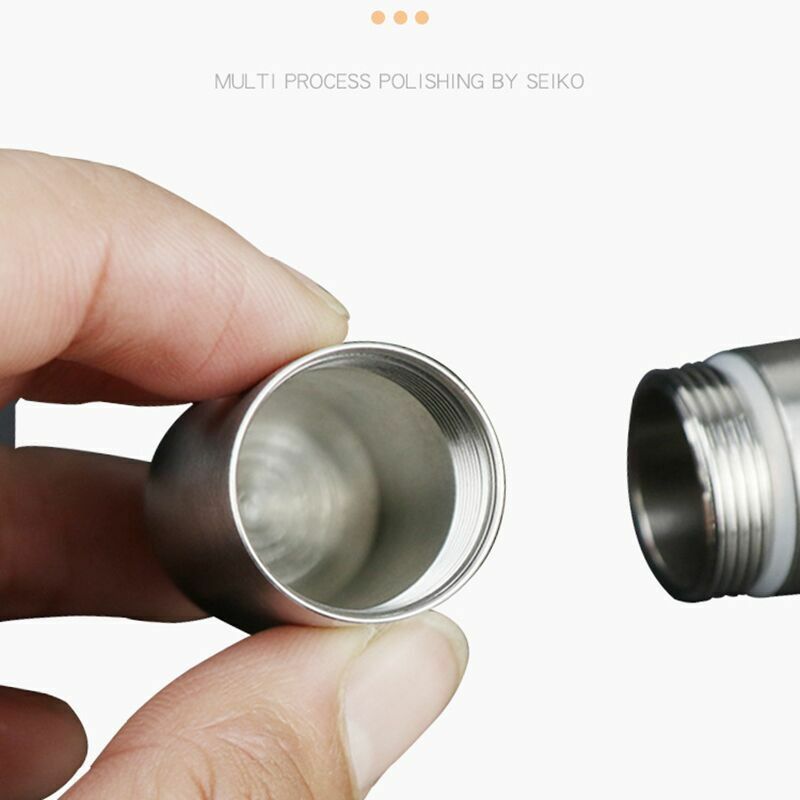 Titanium Keychain Waterproof Box Integrated Medicine Pill Box EDC Survival Boxes