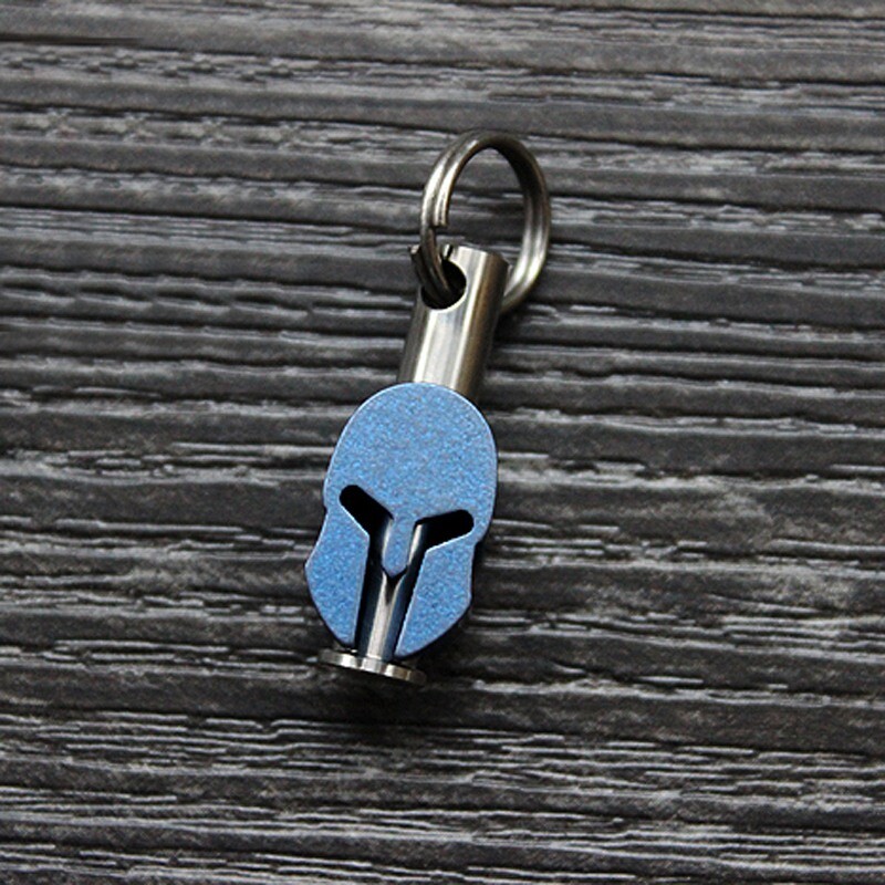EDC Titanium Knife Key Parachute Cord Bead Pendant Lanyard Zipper Head Tool Gift