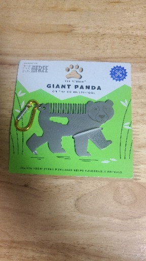 New Giant Panda On The Go 7-in-1 Multi-Tools by Yes Studio Survival Gift