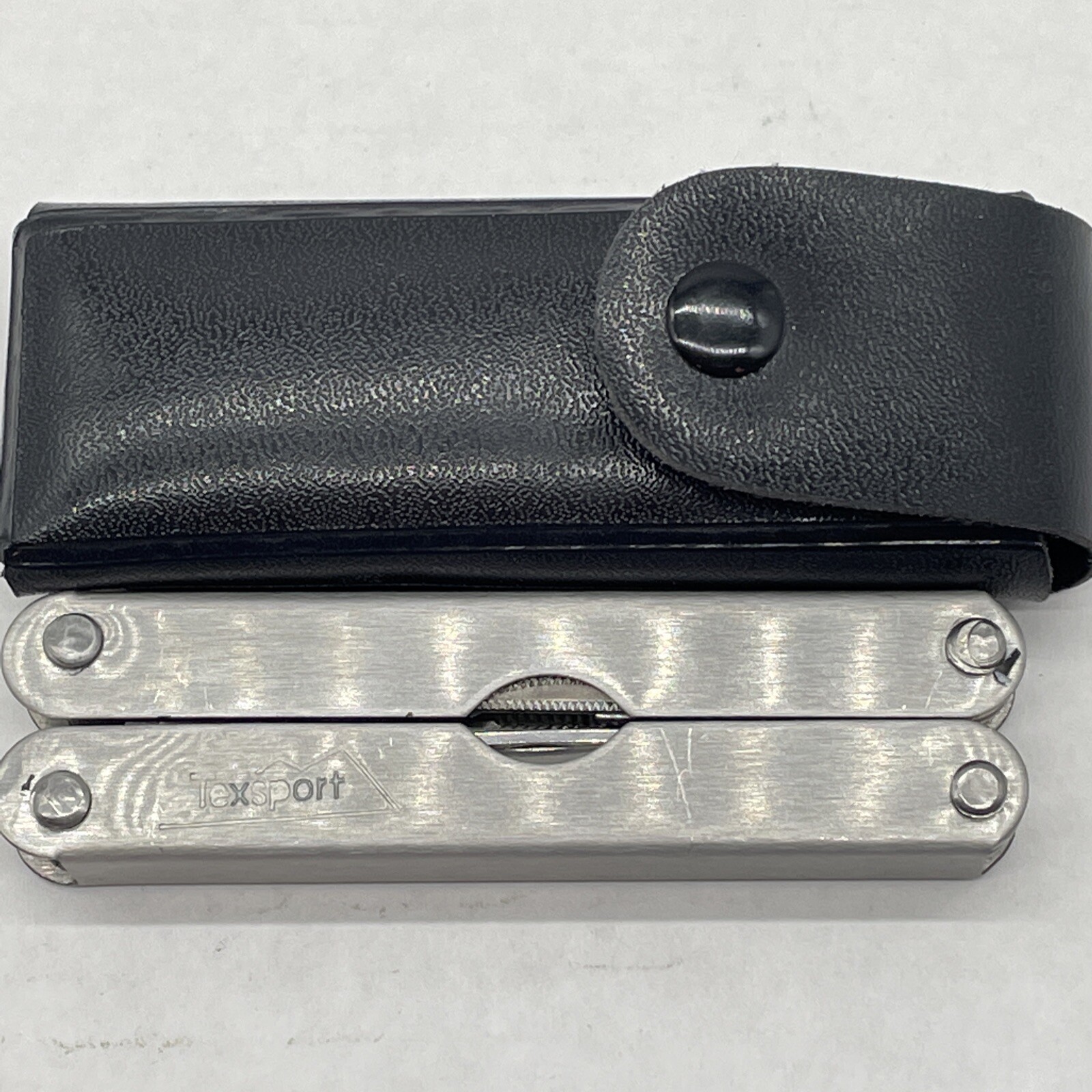 Texsport Multi Functional Folding Tool With Brown Holder