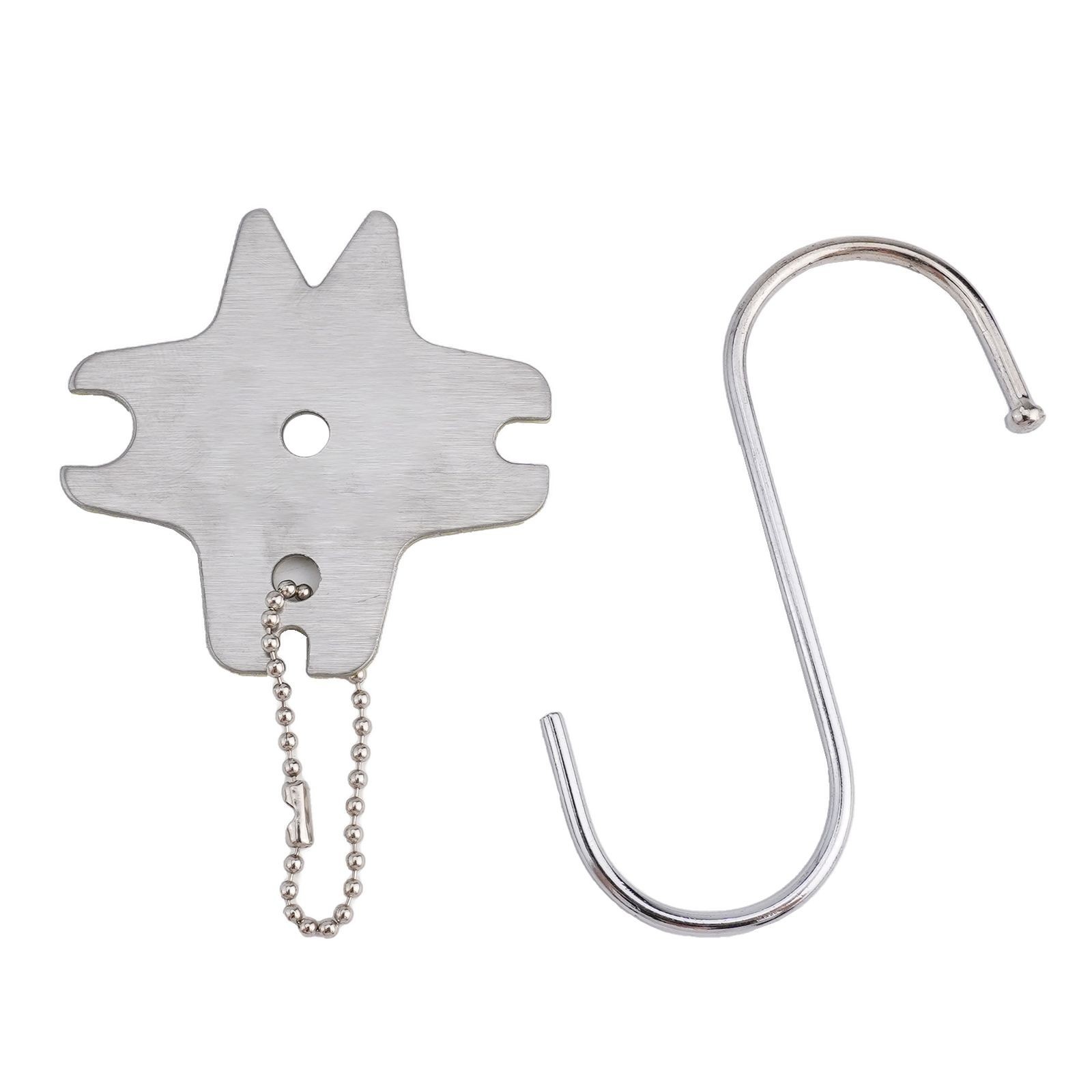 Stainless Steel BBQ Grill Scraper Grill Cleaning Tool Camping Accessories