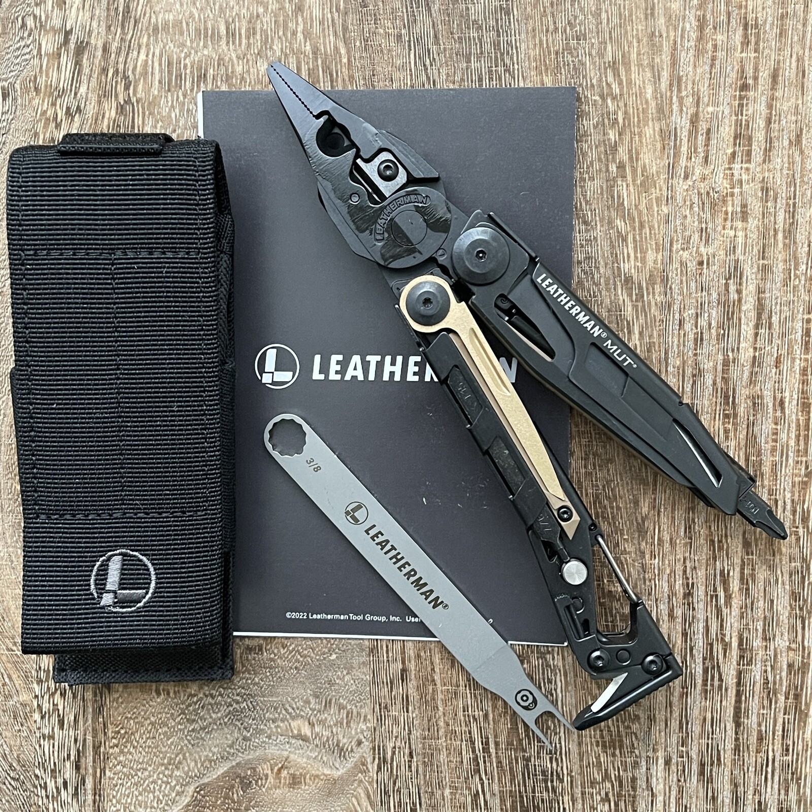 Leatherman MUT EOD Black multi tool, black molle sheath. New with box