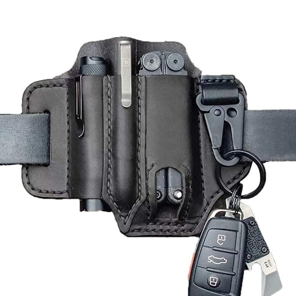 PU Leatherman Sheath Multitool With Pen Holder Sheath EDC Pocket Organizer Molle