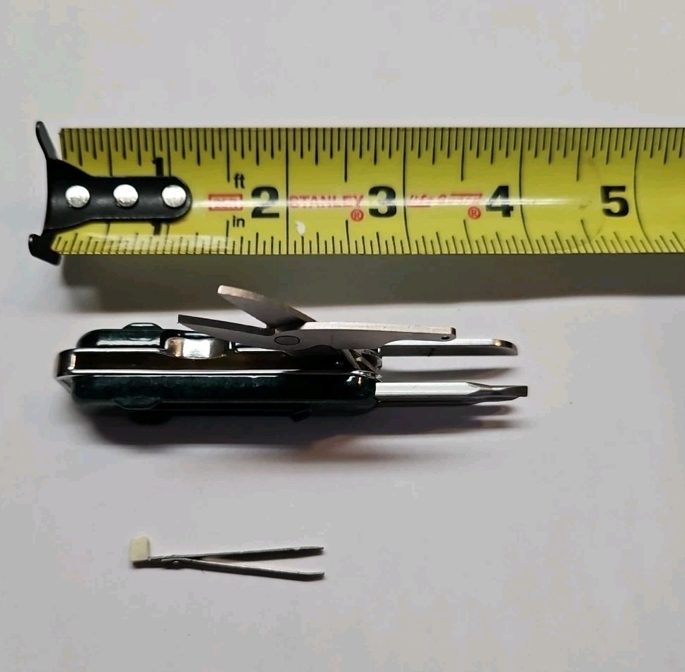 Gerber Fiskars Folding KeychainMulti-Tool Knife Tweezers Scissors Phillips Flat