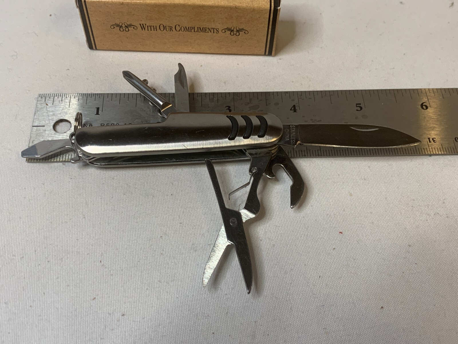 7 Blade 3 Inch Keychain/Pocket Multi-Tool New with Company Logo