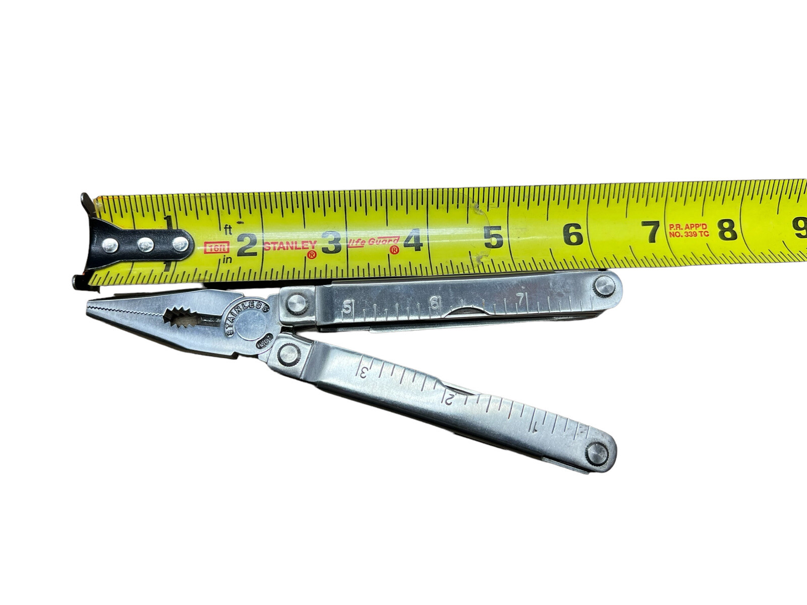 Multi Tool 2CR Stainless Steel, File Saw Pliers,folds To 4”, With Sheath