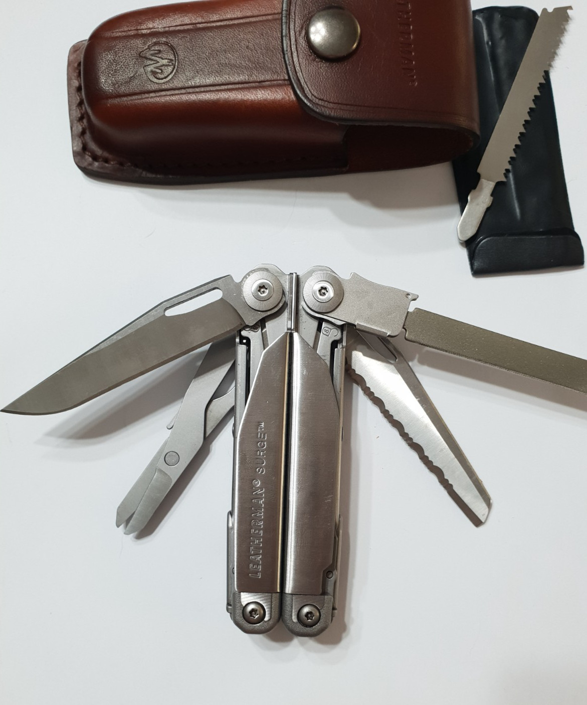 🔥🔥🔥 Leatherman Surge Gen1 Large Leather Sheath Retired Collectable Very Rare