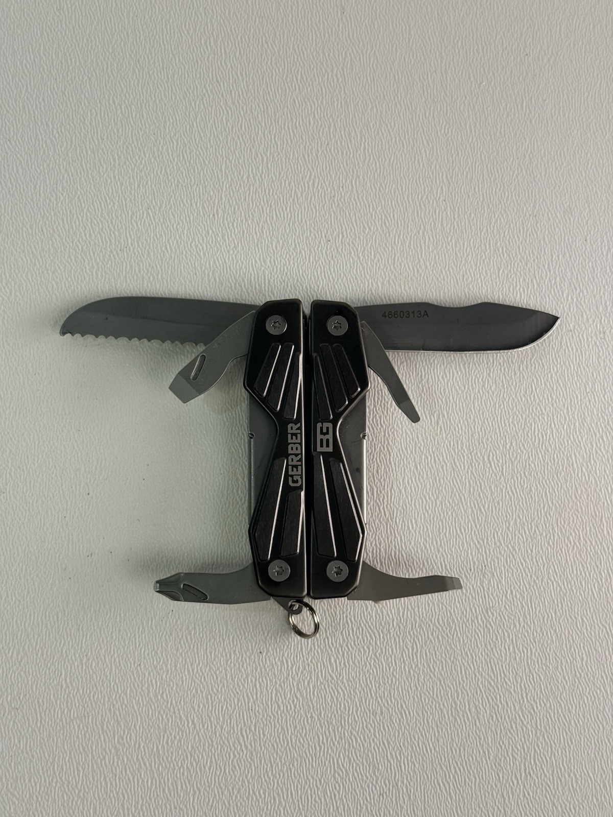 Gerber BG Compact Gray Mini Multi-Plier Knife Multi Tool Keychain
